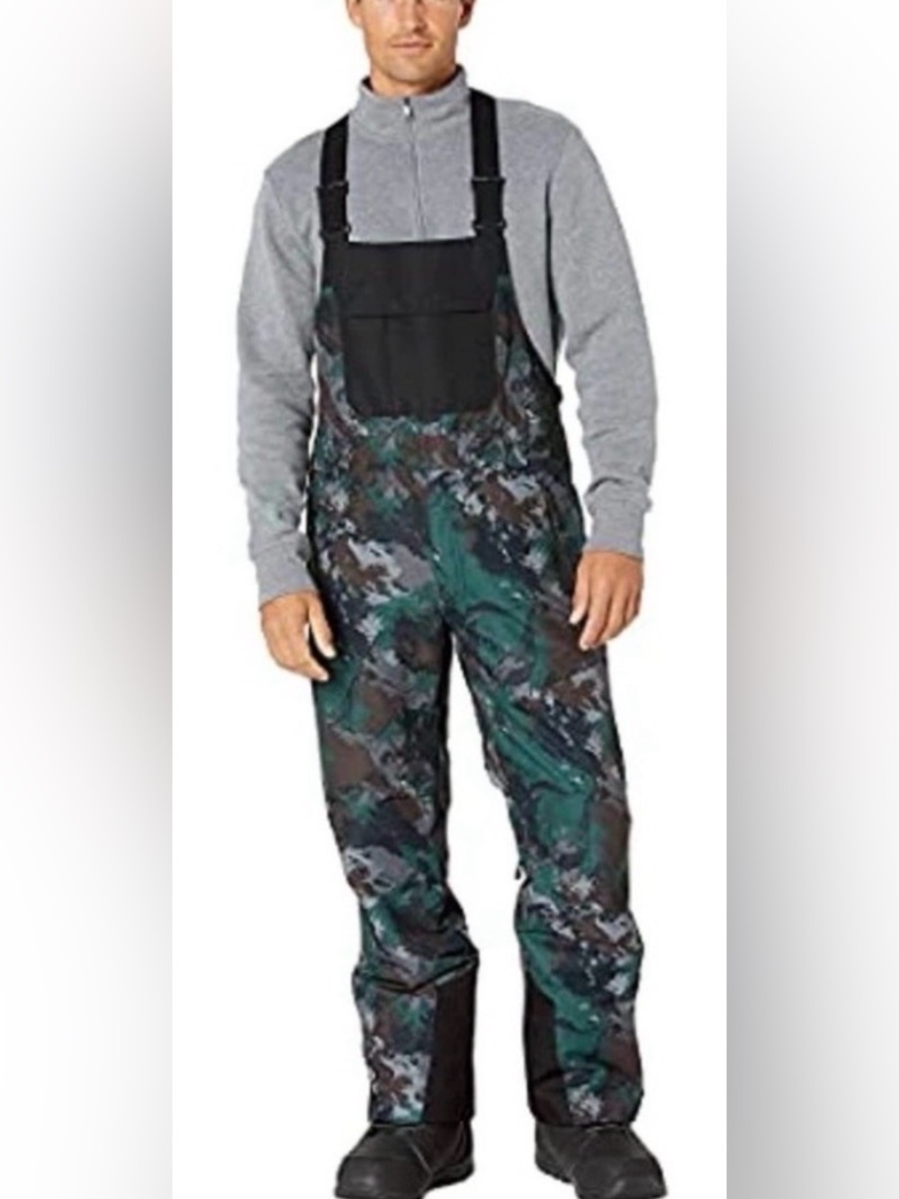 NWT!! Obermeyer Men’s Insulated Waterproof Camo Ski Bib Pants Size Small